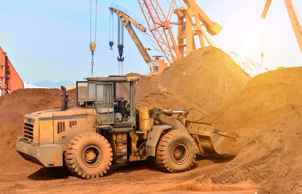 Earthworks bulldozer